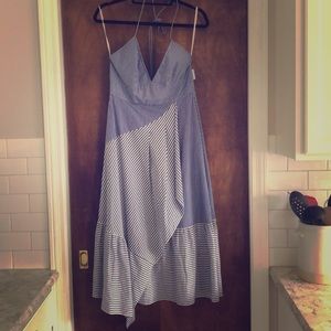 Beautiful blue and white Tibi dress. Never worn